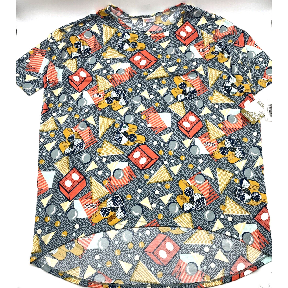 NEW Lularoe x Disney Irma Mickey Mouse Retro Geometric Design Tunic Size S